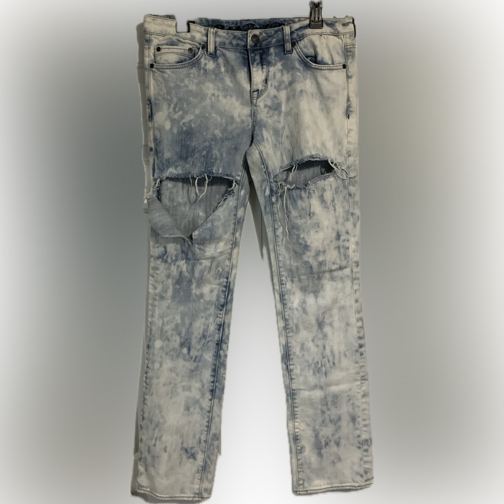 👖 Women’s Buffalo David Bitton Gitane Straight Stretch Light Wash Jeans Size 31